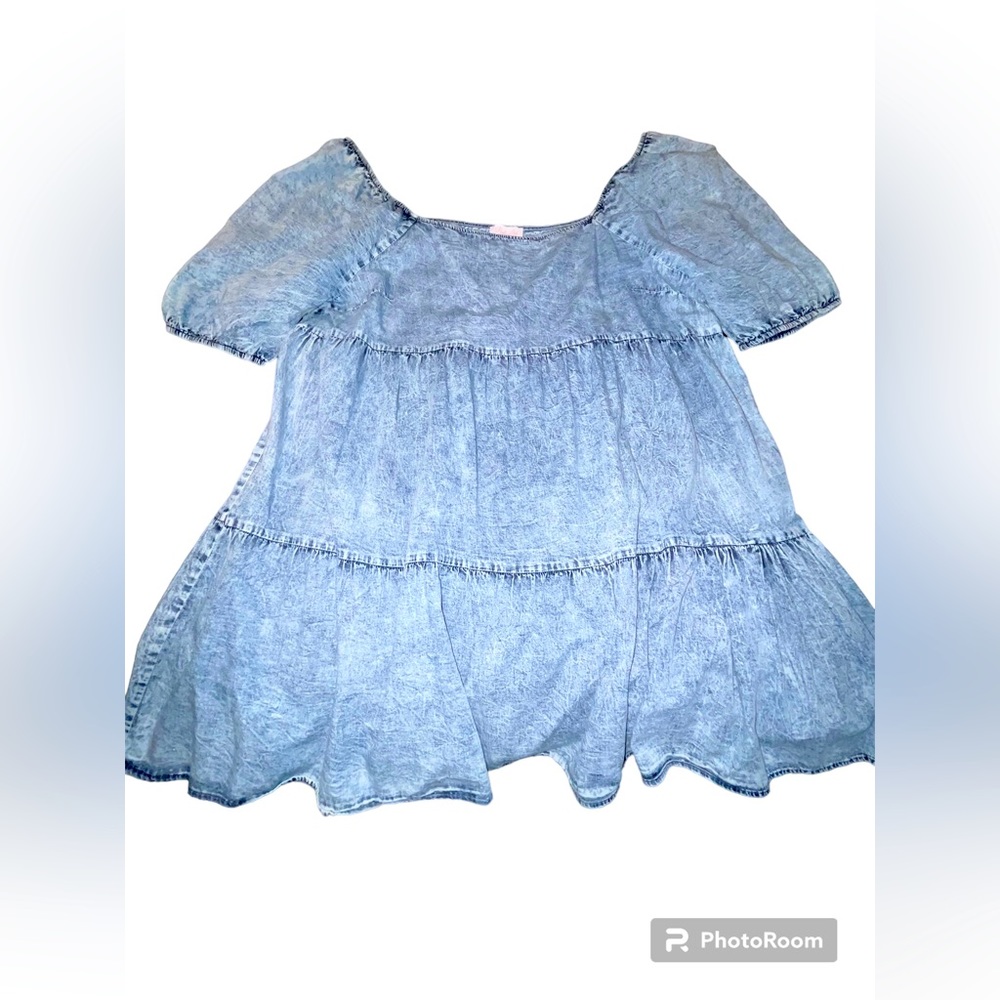 Pink Lily Denim Dress - Size 2X